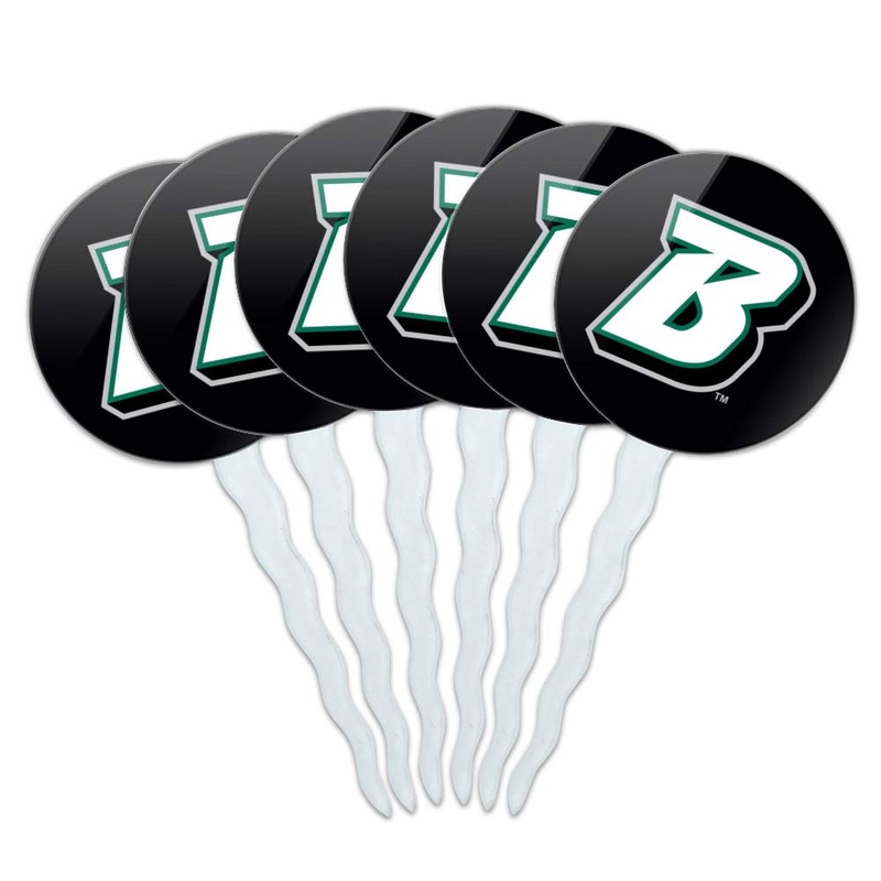 Binghamton University Logo Cupcake Picks Toppers Decoration Set Of 6