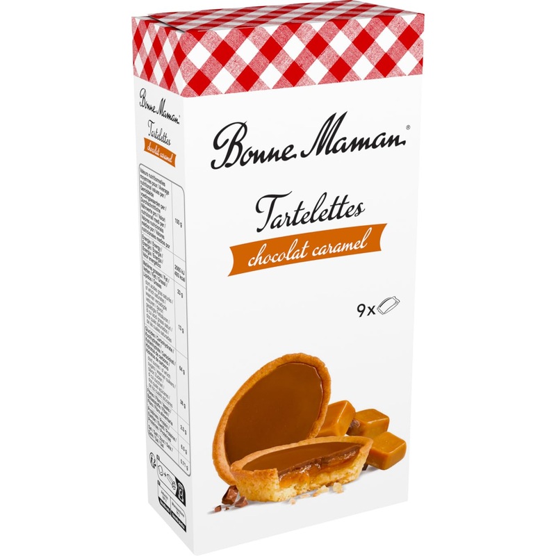 Bonne Maman Chocolate Caramel Tartlet, 135 Gr