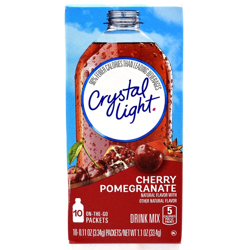 Crystal Light On The Go Cherry Pomegranate Drink Mix, 10-Packet Box (Pack Of 9)