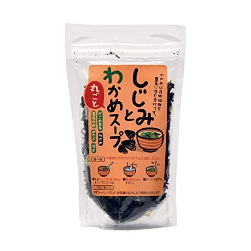 Miyazaki Low Calorie!! Instant Soup Base (Clam,Kelp,Seaweed,Leek,Kagome Kelp,Seaweed Stem,Mekabu) 2.6 Oz Just Pour Hot Water To