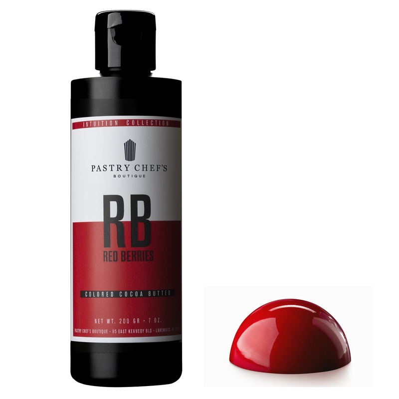Pastry Chef'S Boutique Intuition Collection Premium Colored Cocoa Butter Coloring For Chocolate - 8 Oz. (Red Berries)