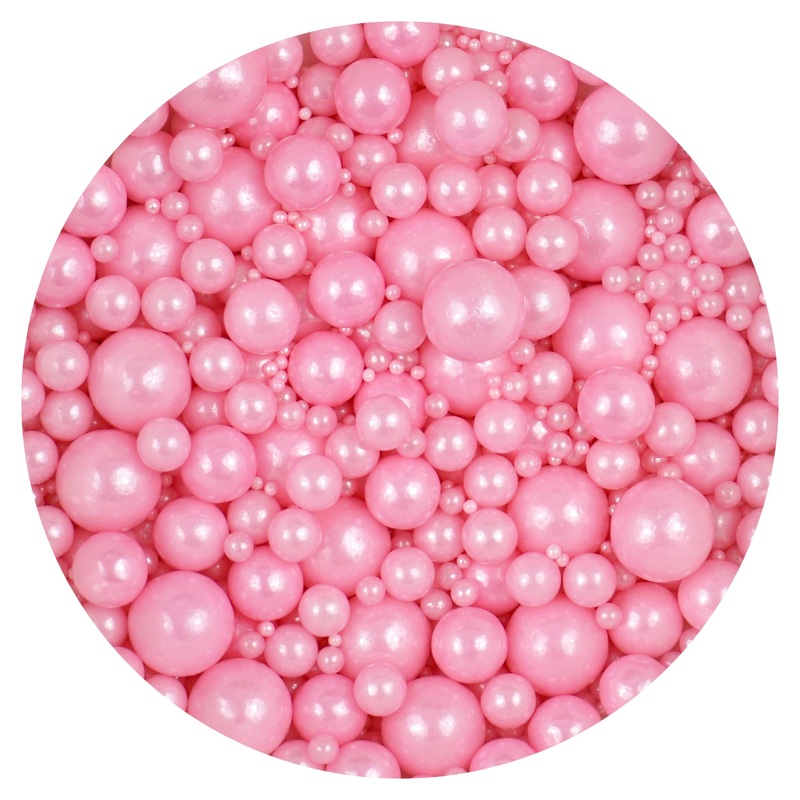 Pink Pearl Sugar Sprinkles 4.58 Oz, Pink Sprinkles For Cake Decorating, Pink Sprinkles Edible, Pink Sprinkles For Cupcakes