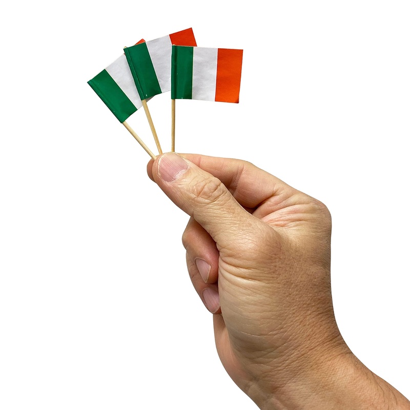 14,400 Count | Kingseal Italy Flag Toothpicks, 2.5 Inch, Cupcake Toppers, Perfect For Italian Restaurants, Commercial Bulk Pack