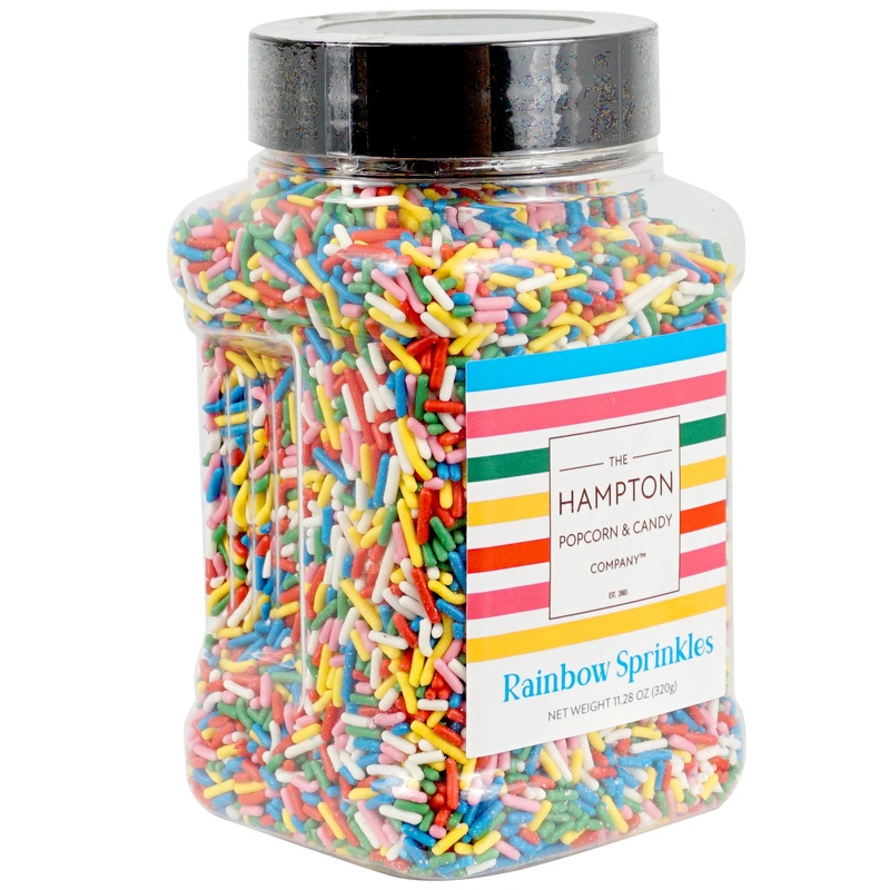Rainbow Sprinkles Jimmies 11.28 Oz, Rainbow Sprinkles For Cake Decorating, Cake Sprinkles, Sprinkles For Baking, Ice Cream & Mor