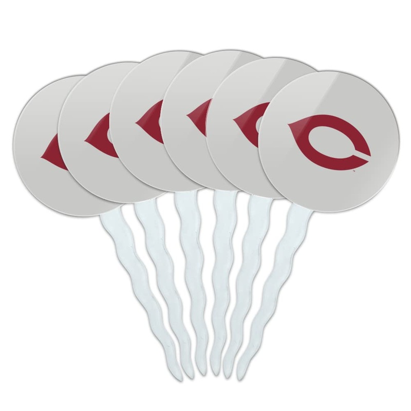 University Of Chicago Secondary Logo Cupcake Picks Toppers Decoration Set Of 6