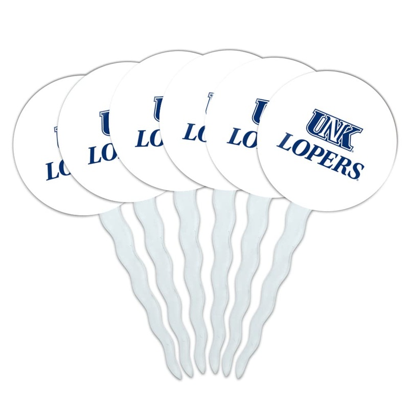 University Of Nebraska At Kearney Secondary Logo Cupcake Picks Toppers Decoration Set Of 6