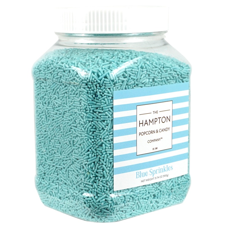 Blue Sprinkles Jimmies 1.98 Pounds Container, Blue Sprinkles For Cupcakes, Cake Sprinkles, Sprinkles For Baking, Ice Cream & Mor