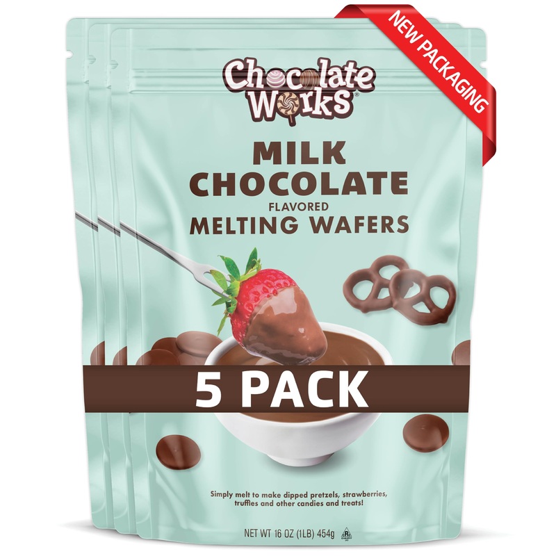 Chocolate Works Melting Chocolate Parent (1.0 Lb (Pack Of 5), Milk Chocolate)