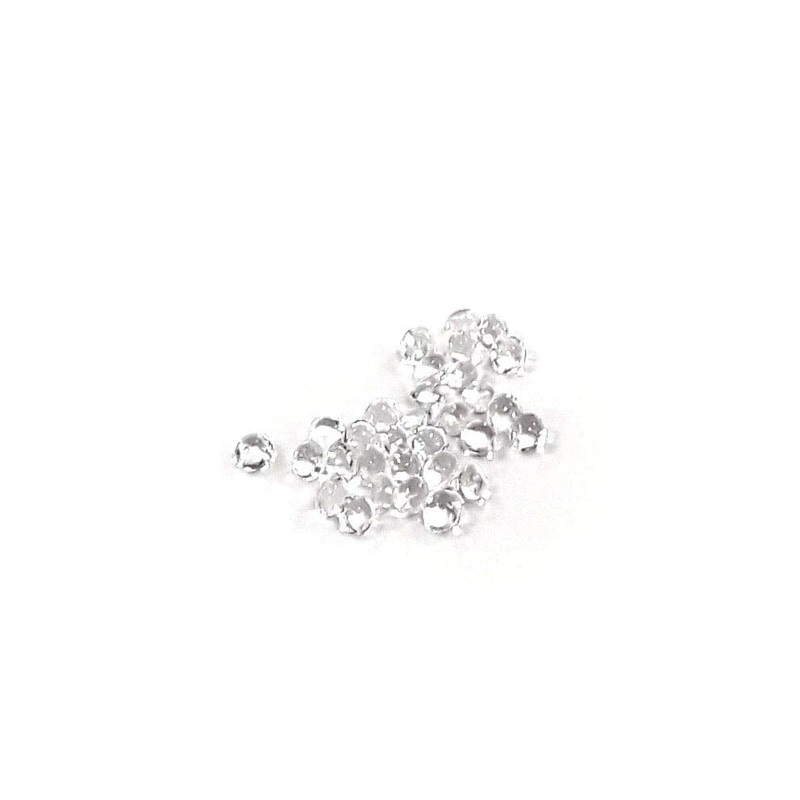 O'Creme Clear Edible Diamond Studs 4 Millimeters For Decorating Cakes And Cupcakes, 65 Studs