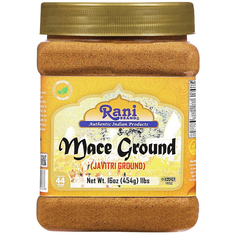 Rani Mace Ground (Javathri) Powder, Spice 16Oz (1Lb) 454G Pet Jar ~ All Natural | Vegan | Gluten Friendly | Non-Gmo | Kosher | I