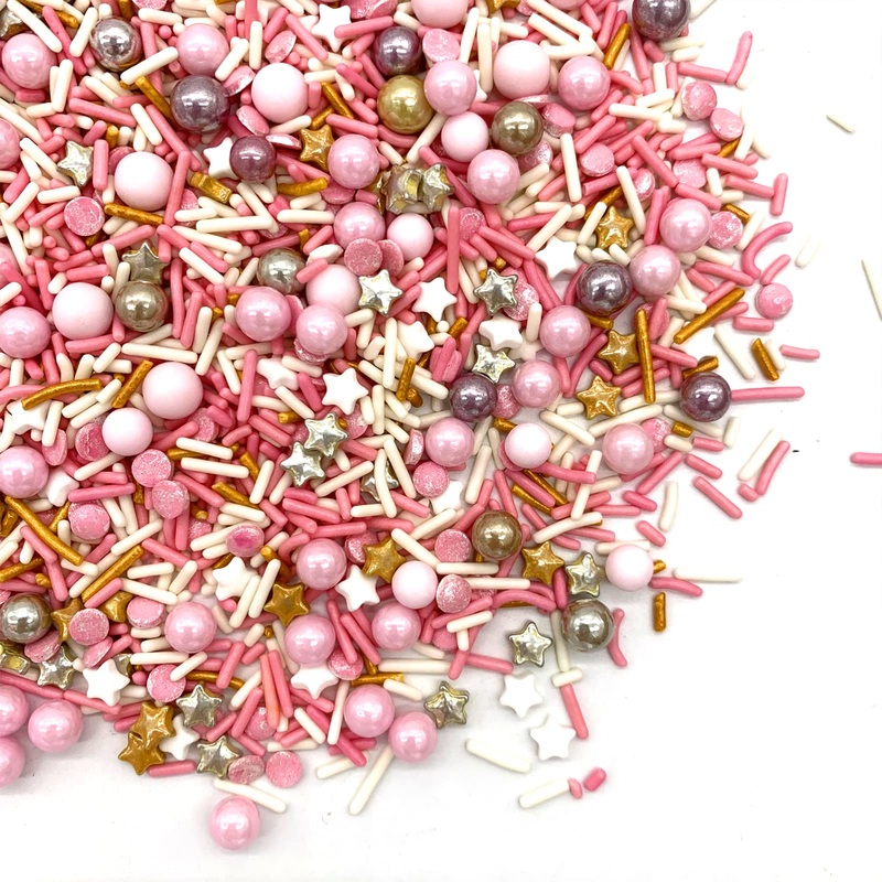 Rose And Gold Sprinkles Sugar Sprinkle Mix Pink Sprinkles Cake Decorations Cupcake Toppers Cookie Decorating Ice Cream Celebrati