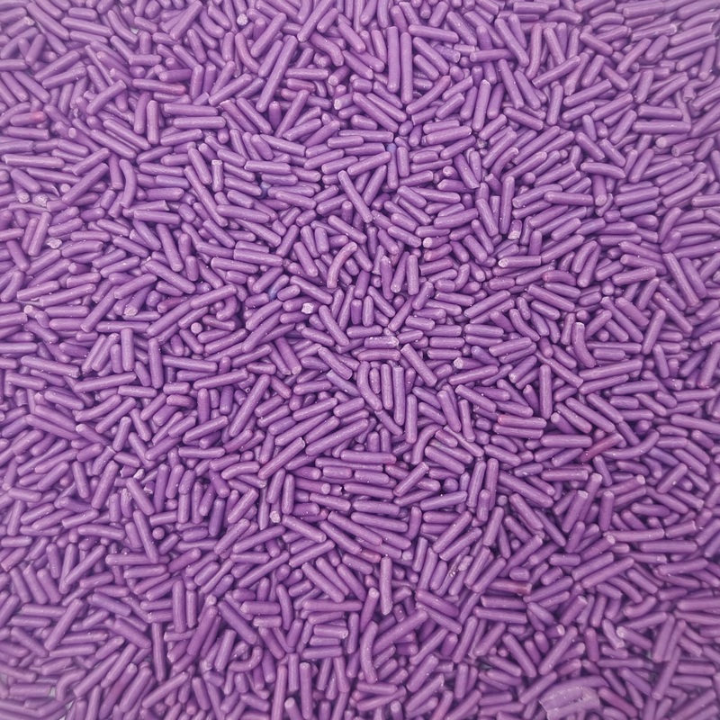 Sentovac Edible Purple Jimmies Sprinkles For Cake Decorating | Cupcake And Ice Cream Toppers Cake Decorations | Soft Jimmies Spr