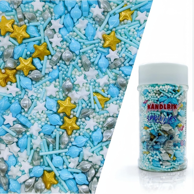 Aircrafts & Stars Sprinkles Edible Toppers Cake Decorating Mixed Size Cake Decorations Cupcake Toppers Cookie Decorating Perfect