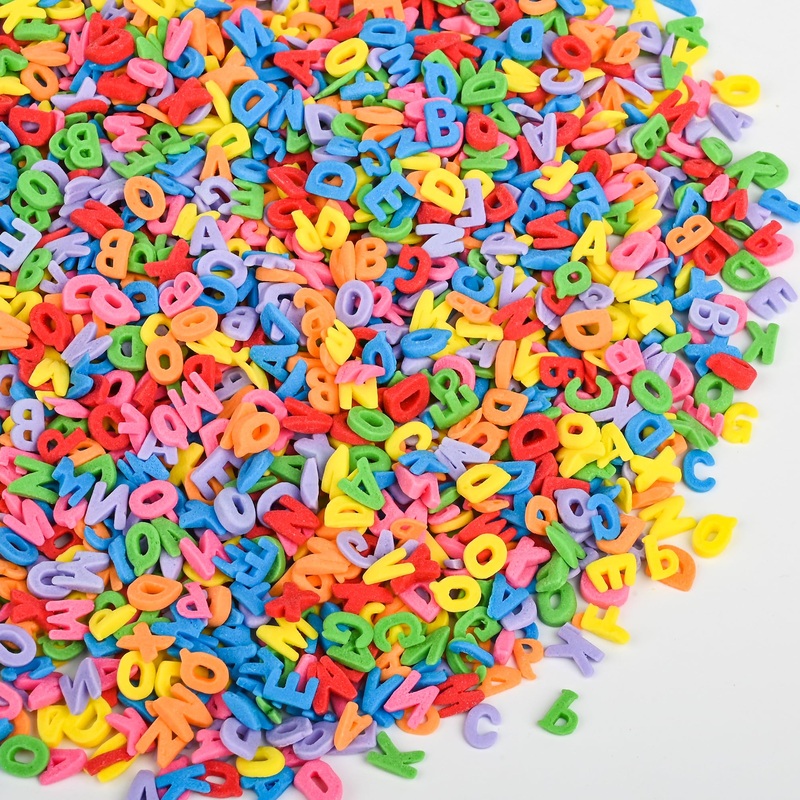Bayep Rainbow Sprinkles For Cake Decorating Alphabet Bulk Candy For Ice Cream, Cookies, Baking, Cupcake Topper Colorful Sprinkle