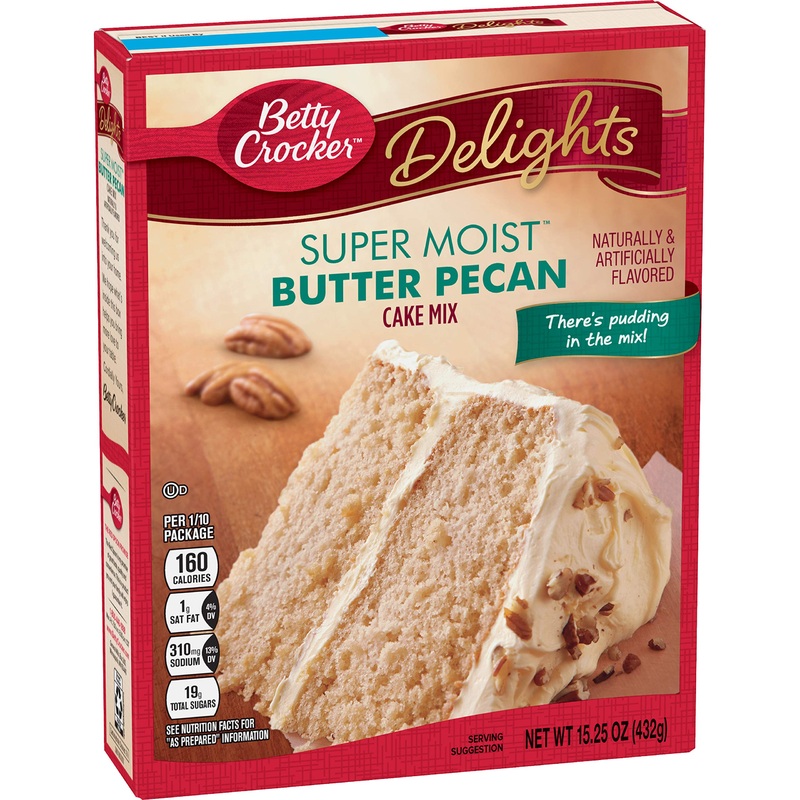 Betty Crocker Super Moist Cake Mix Butter Pecan 15.25 Ounce