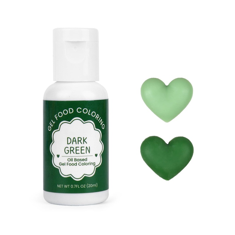 Oil Based Food Coloring For Chocolate, 20Ml Edible Dark Green Oil Based Food Coloring Gel For Cake Decorating, Sugar, Candy Melt