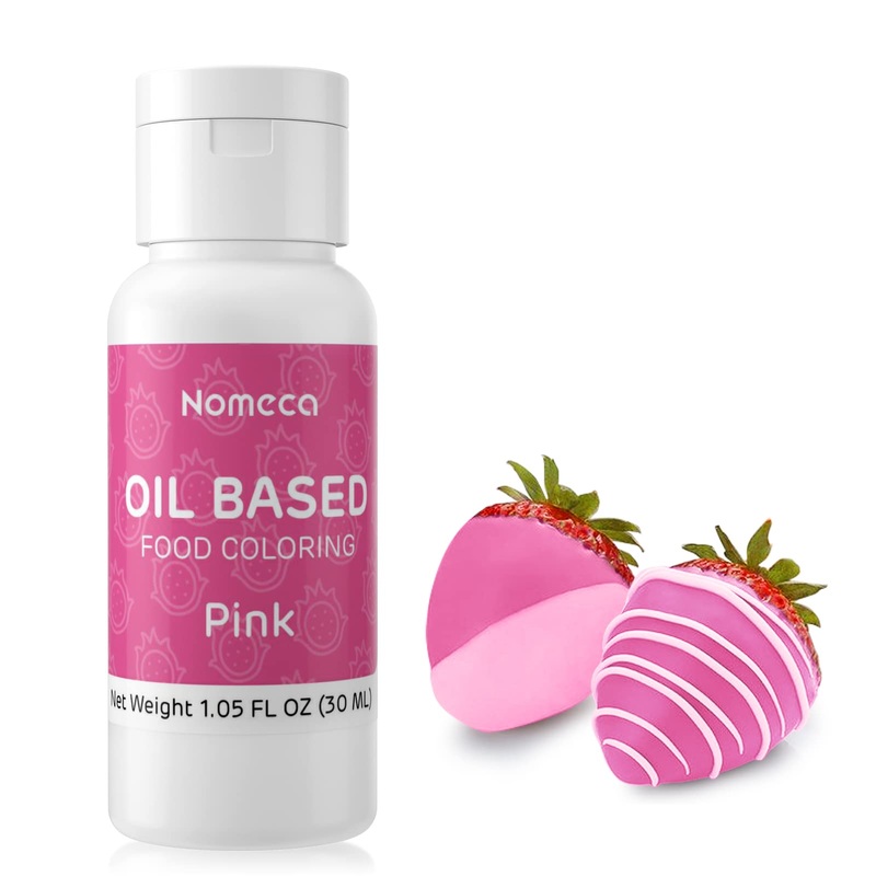 Oil Based Food Coloring For Chocolate - 30 Milliliters Upgraded Pink Oil Food Color For Baking Cake Decorating, Edible Food Dye