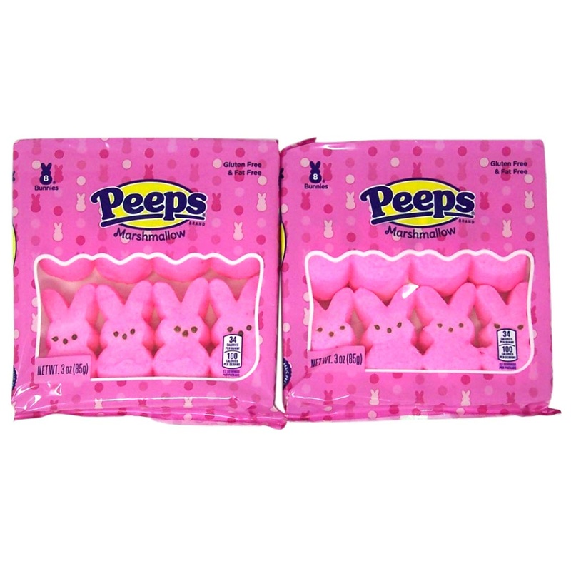 Pink Easter Bunny Shaped Peeps Marshmallow, 3 Ounce, Pack Of 2