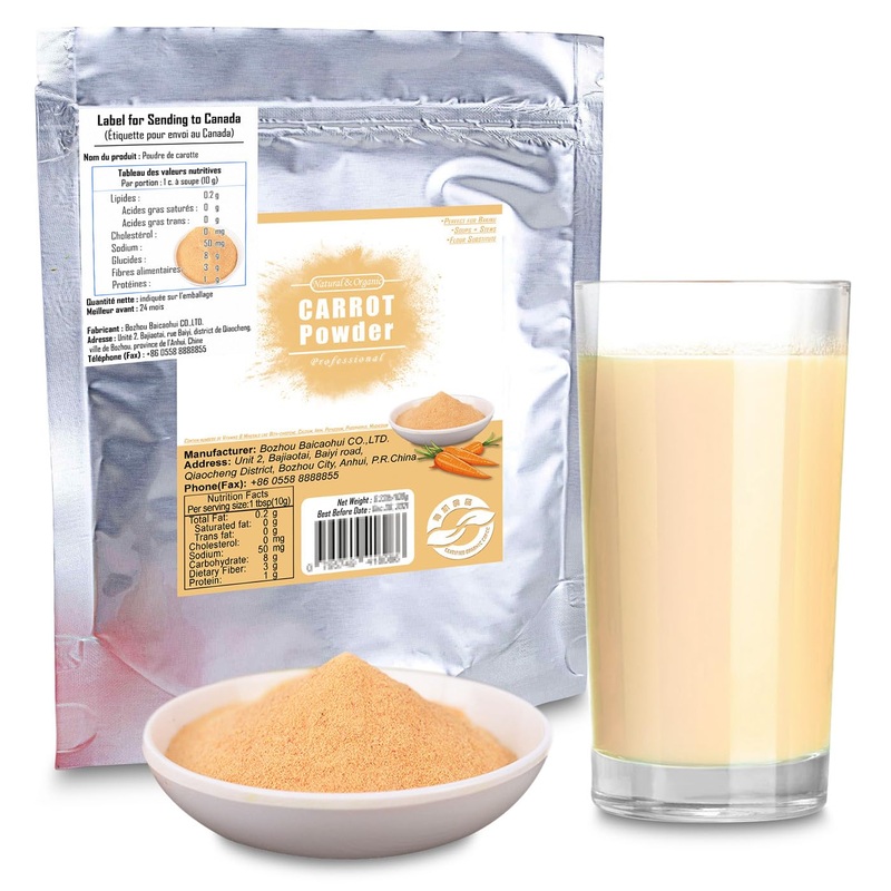 Prettyard Organic Natural Carrot Powder (3.52Oz/0.22Lb/100G) For Carrot Powder Juice, Carrot Food Coloring, Vegetable Powder Bak