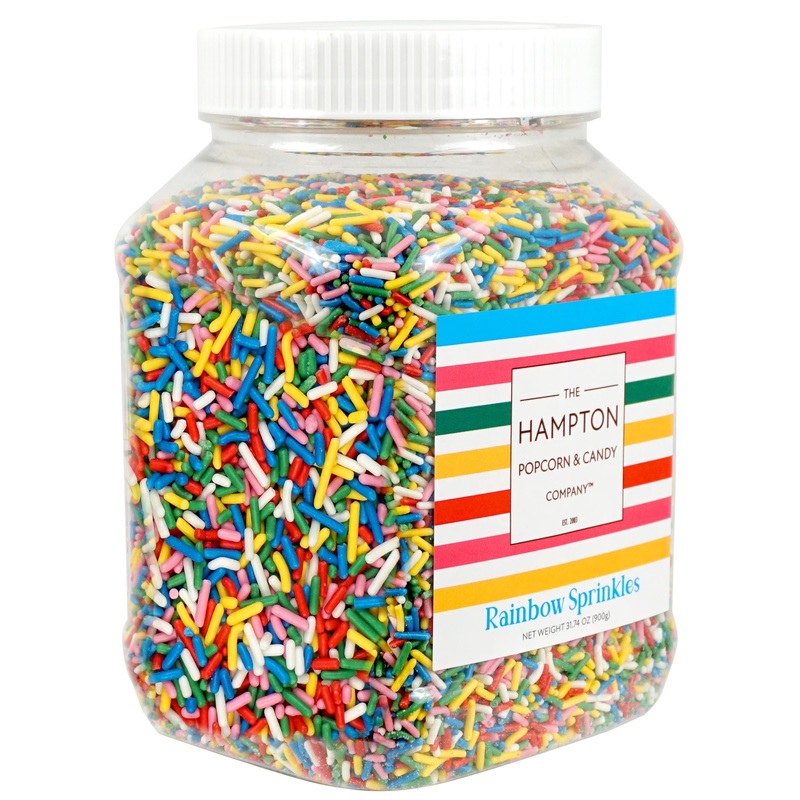 Rainbow Sprinkles Jimmies 1.98 Pounds Container, Sprinkles For Cake Decorating, Cake Sprinkles, Sprinkles For Baking, Ice Cream