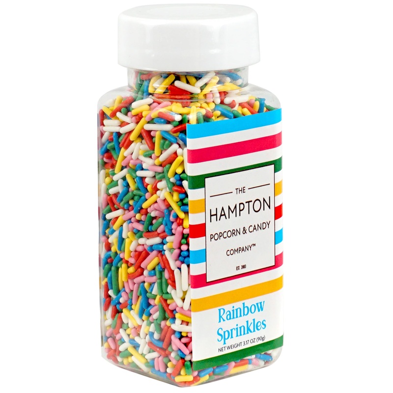 Rainbow Sprinkles Jimmies 3.17 Oz, Sprinkles For Cake Decorating, Cake Sprinkles, Sprinkles For Baking, Ice Cream & More, The Ha