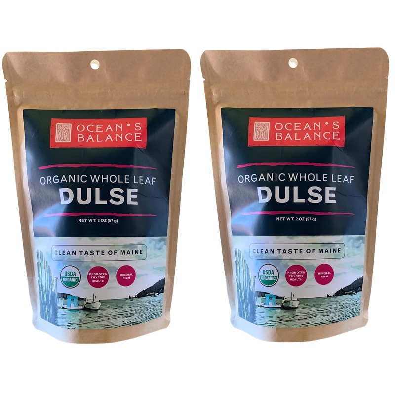 Ocean'S Balance Organic Whole Leaf Dulse - Maine Coast Vegetables For Keto, Paleo Diet, & Vegan Diets - Sweet Seaweed Gluten Fre