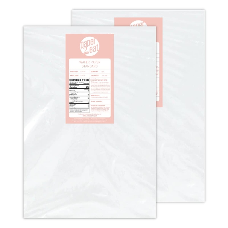 Printable Edible Wafer Paper Sheets From Paper2Eat (Standard (0.30 Mm - 200 Sheets))
