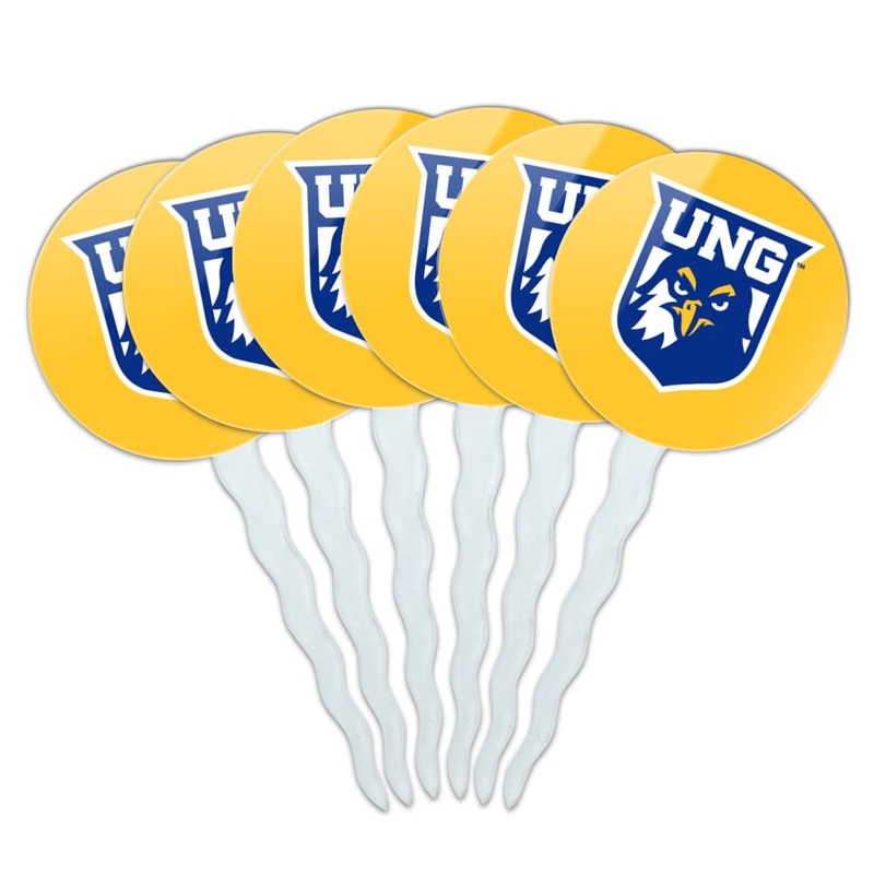 University Of North Georgia Secondary Cupcake Picks Toppers Decoration Set Of 6