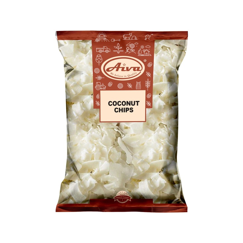 Aiva Unsweetened Raw Coconut Chips 3 Lb Bulk | Premium Quality For Baking, Cooking & Snacking