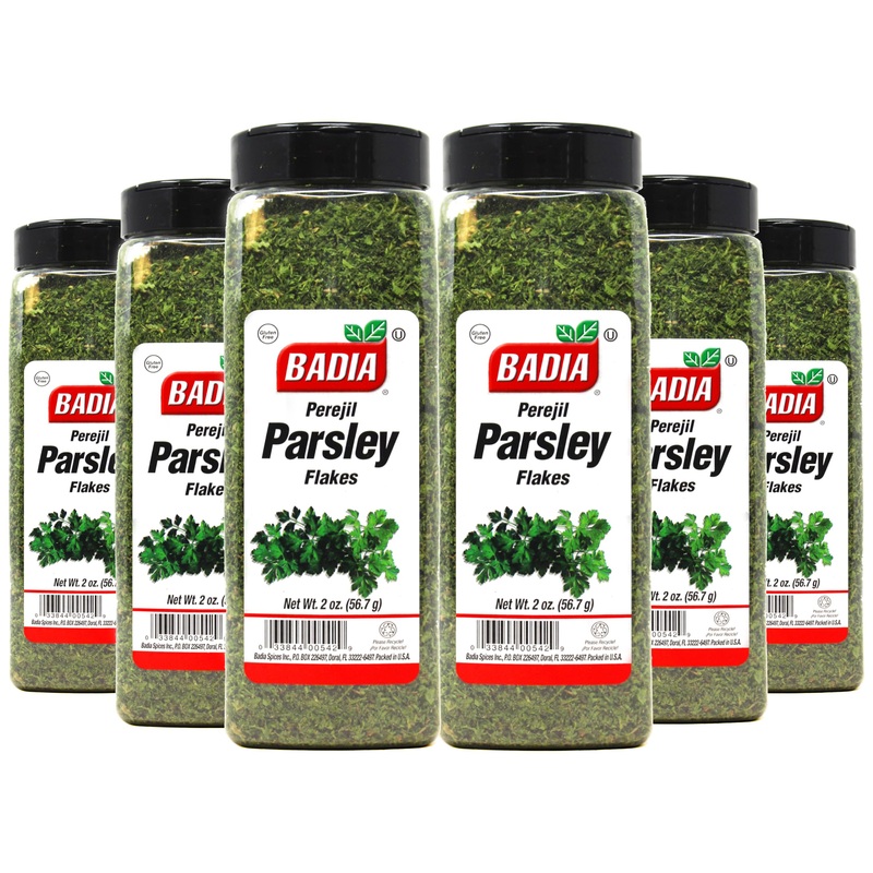Badia Parsley Flakes, 2 Oz (Pack Of 6) - Fresh & Aromatic Herb For Cooking, Garnishing & Seasoning