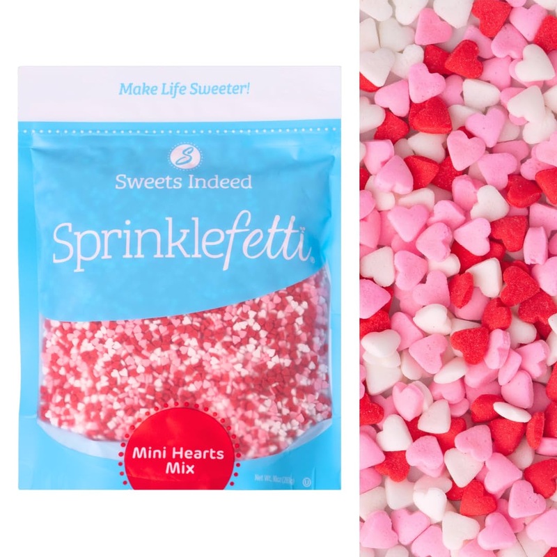 Sweets Indeed Sprinkles Bulk 10 Ounce Edible Sprinkle Mix Perfect For Cake Decorations Baking Ice Cream Cookies Cupcake Topper (