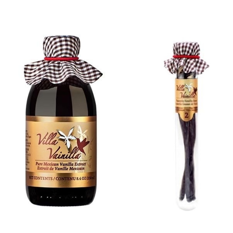 Villa Vainilla Pure Extract Special Pack- Premium Concentrated Vanilla, Real, Natural, Gourmet Flavor From Mexico (8.4 Fl Oz Van