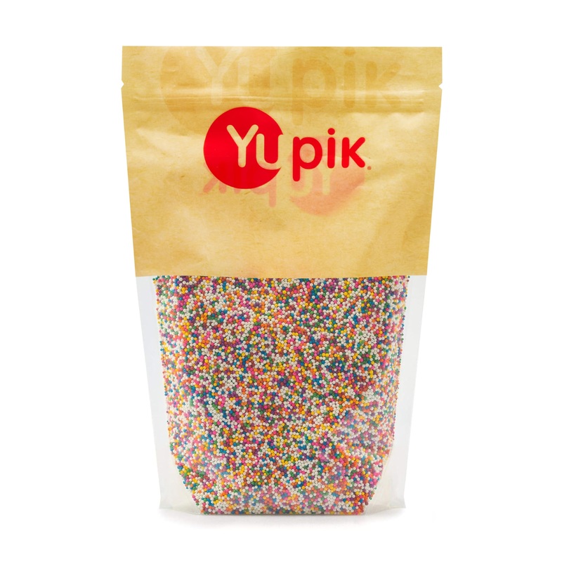 Yupik Birthday Cake Sprinkles, 2.2 Lb (35.2 Oz) Pack Of 6, Rainbow Nonpareil Sprinkles, Gluten-Free, Kosher, Cholesterol-Free, S