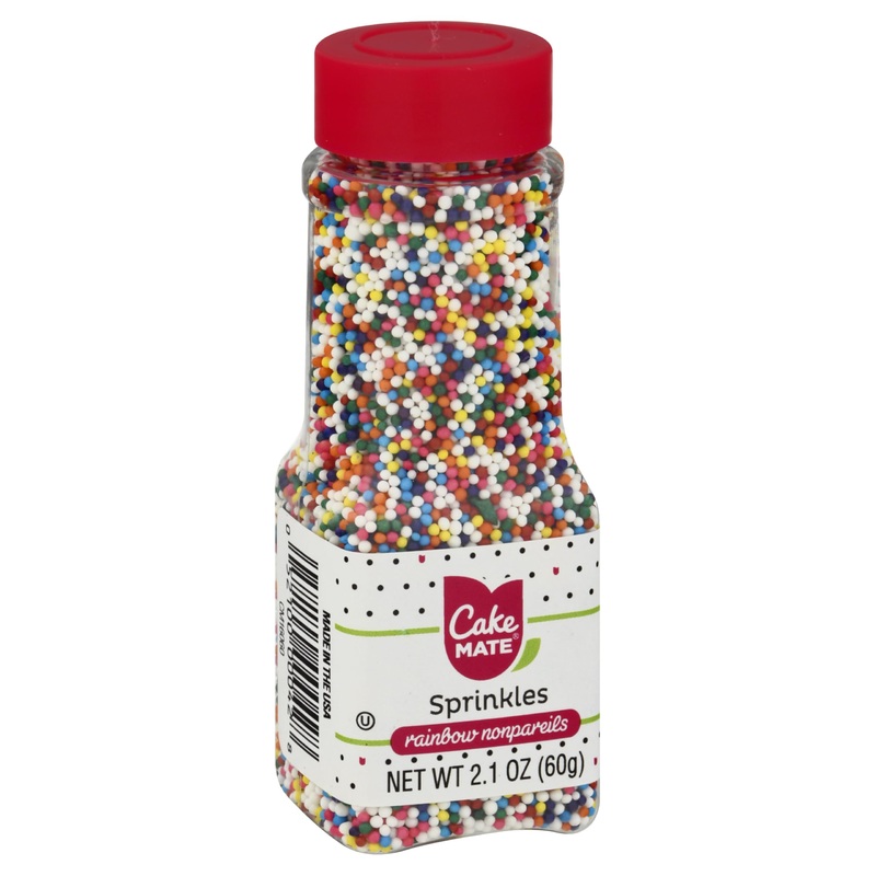 Cake Mate Nonpareils Sprinkles - Edible Colorful Nonpareils Sprinkles For Cupcakes, Cakes, Cookies & Desserts - Perfect For Cake