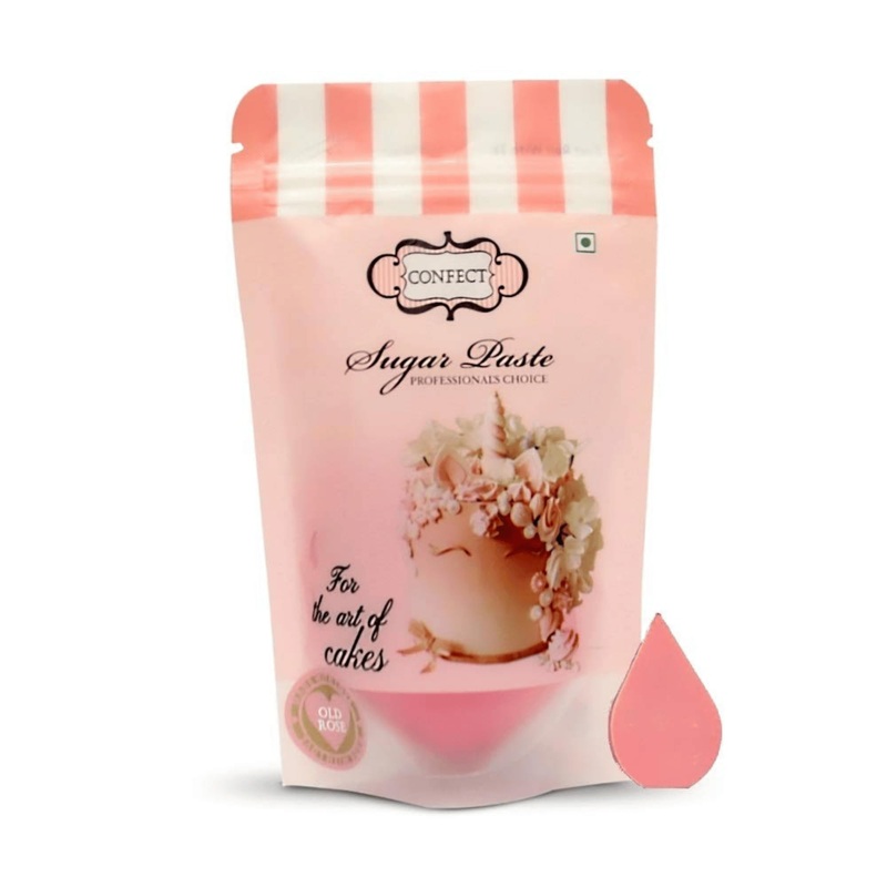 Confect Fondant For Cakes Old Rose Pink Fondant Chefs Choice For Cake Decorating 8.8 Oz