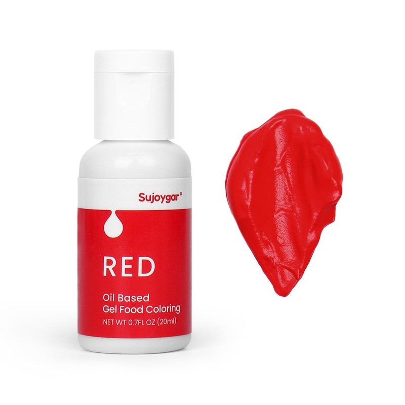 Oil Based Food Coloring For Chocolate, Red, Food Grade 20Ml, Edible Oil Food Dye Coloring For Baking, Cupcake, Fondant & Icing