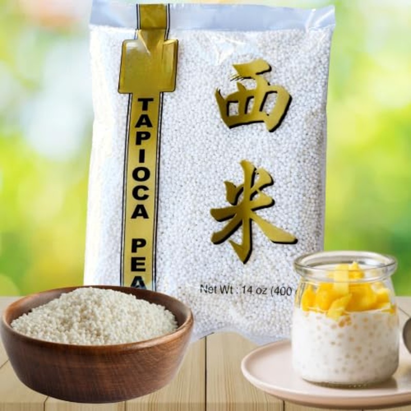 Small Tapioca Boba Pearls (Sago Balls) From Cassava - Create Chewy Perfection In Taiwanese Bubble Boba Milk Tea, Tapioca Pudding