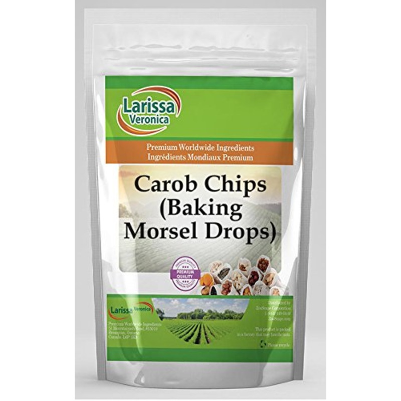 Carob Chips (Baking Morsel Drops) (4 Oz, Zin: 524669) - 2 Pack