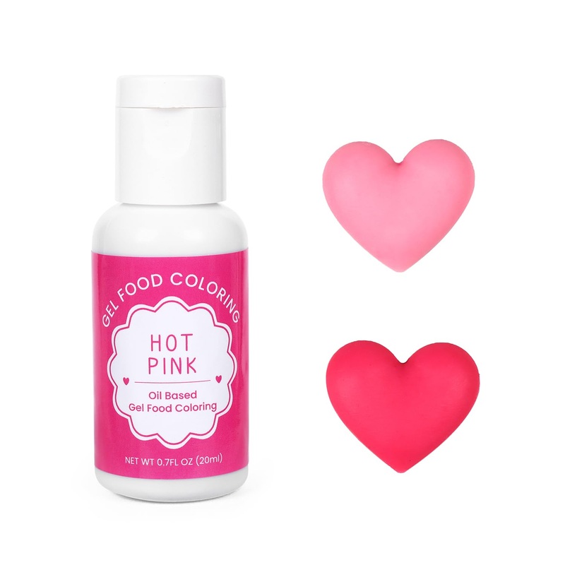 Oil Based Food Coloring For Chocolate, 20Ml Edible Hot Pink Oil Based Food Coloring Gel For Cake Decorating, Sugar, Candy Melts,