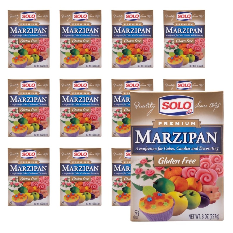 Solo Marzipan, 8Oz (Pack Of 12) | Gluten-Free, Kosher Certified