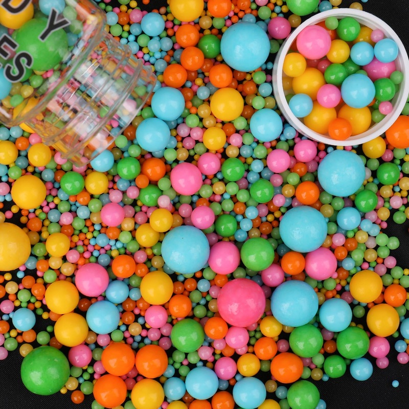 Sprinkles For Cake Decorating, Colorful Pearl Sprinkles Mix For Ice Cream, Cupcake, Baking, Cookies, Cake Toppings