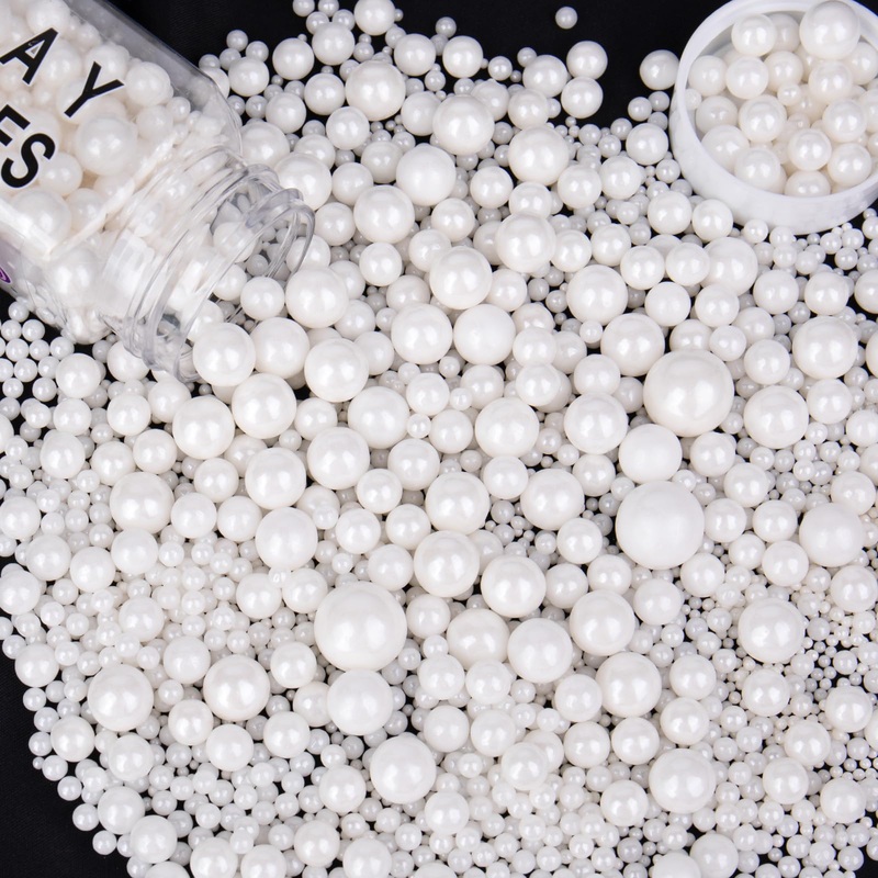 Sprinkles For Cake Decorating, Pearl White Sprinkles For Ice Cream, Cupcake, Baking, Cookies, Cake Toppings