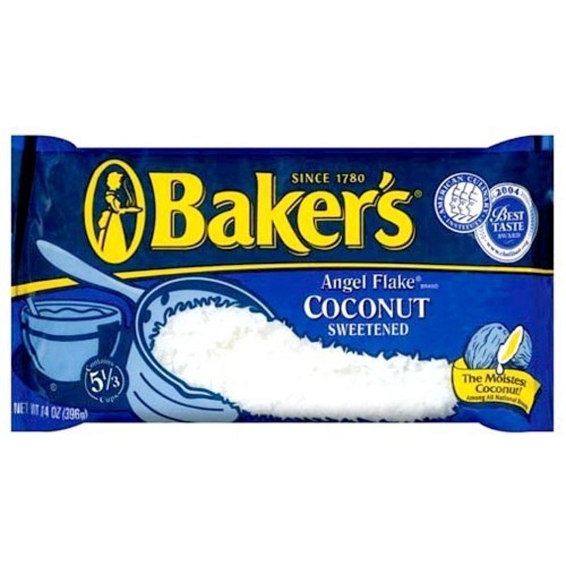 Bakers Angel Flake Sweetened Coconut 14 Oz (Pack Of 3 Multipack)