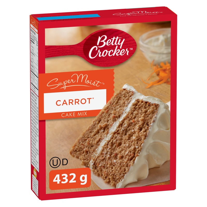 Betty Crocker Supermoist Carrot Cake Mix, 432G/15 Oz. Box {Imported From Canada}